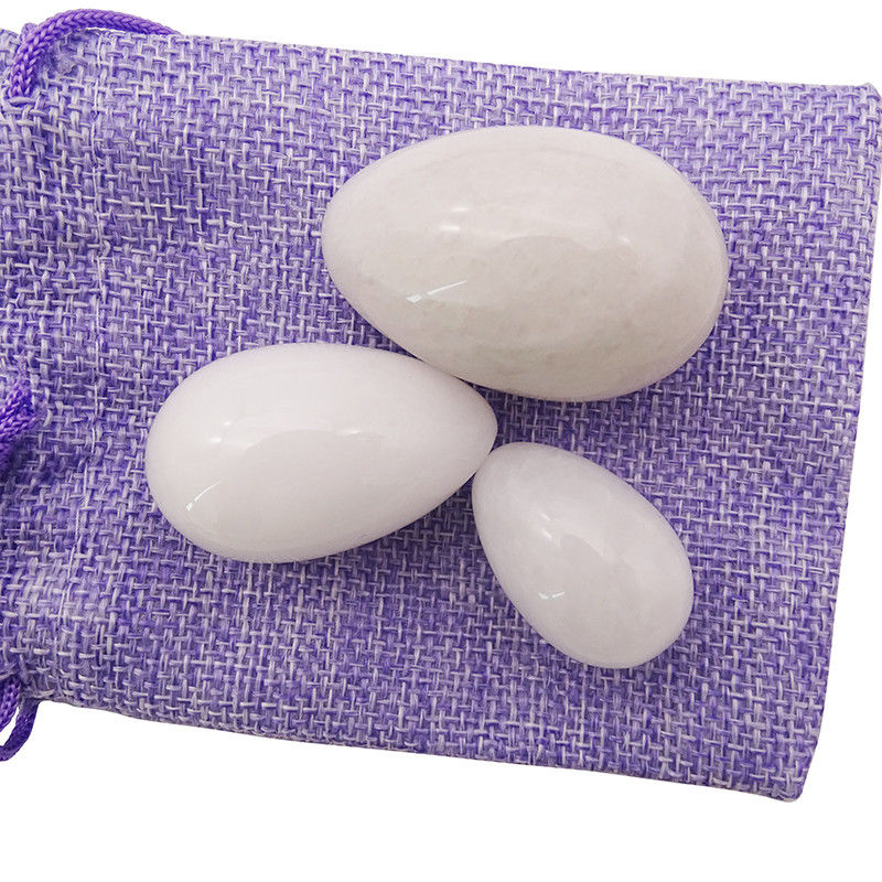 Seksproducten Jade steen ei voor vrouwen Kegel oefening Natuurlijke witte Jade Yoni ei