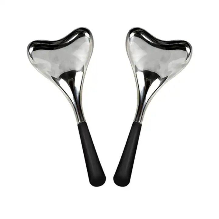 Roestvrij staal koelende gezichts-ijsbolletjes voor gezichtsverzorging Luxe Gold/Silver Cryo Globes