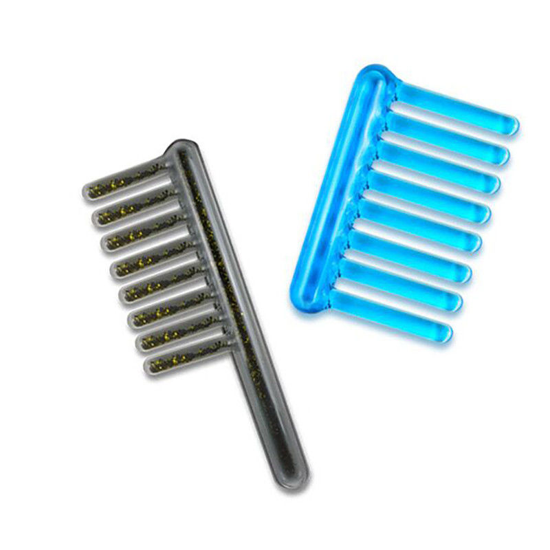 2024 Populair Gua Sha Lady Comb Zwart/blauw Massage Comb voor onderhoud van lang haar en dubbele functie IJsspier schoonheid