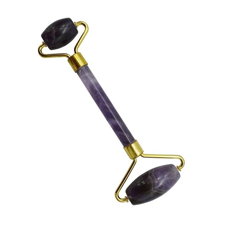 Amethist Jade Roller Guasha Gezicht Huidverzorging Tools Kleine Oog Roller voor Ogen Gezicht Gua Sha Massager voor vrouwen Gezicht Roller Zelfzorg Geschenken