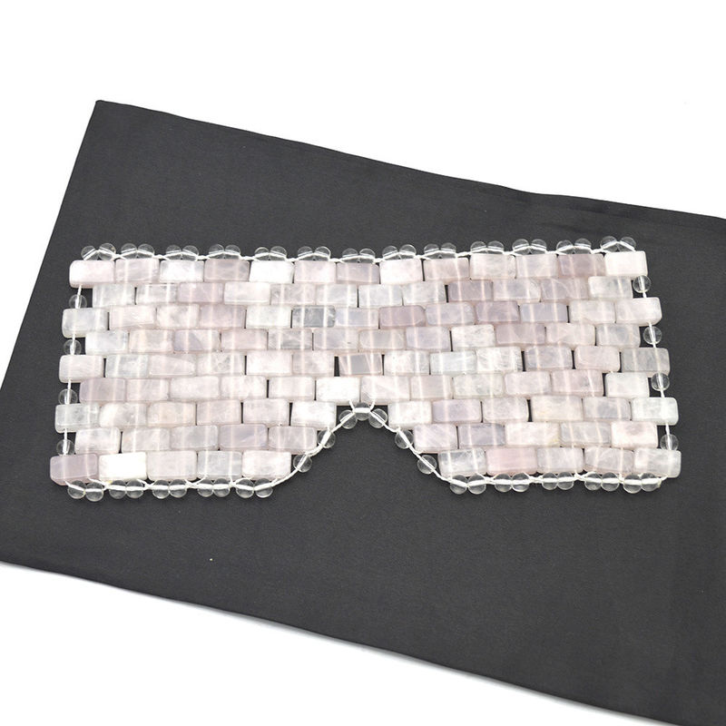 Aanpasbare stijl natuurlijke jade gezichtsmasker voor schoonheid en rozen kwarts gezicht oogmasker