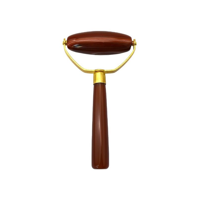 Agate Face Gua Sha Roller Body Skin Care Stone Gezichtsmassage voor vrouwen om stress en oogzwelling te verlichten