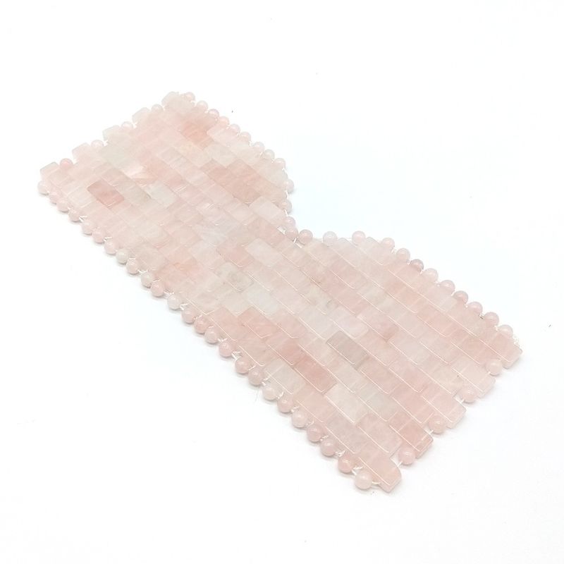 2019 Handwerk Slaap Gezicht Jade Maskers Natuurlijke Roos Kwartz Oogmasker voor Beauty Mat S