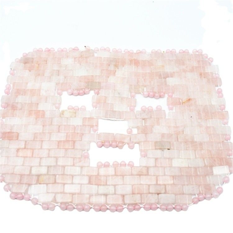Gepersonaliseerd logo Natuurlijke schoonheid Jade Stone Mask Roze Rose Quartz Godin Gezicht Mask Gezicht Mask