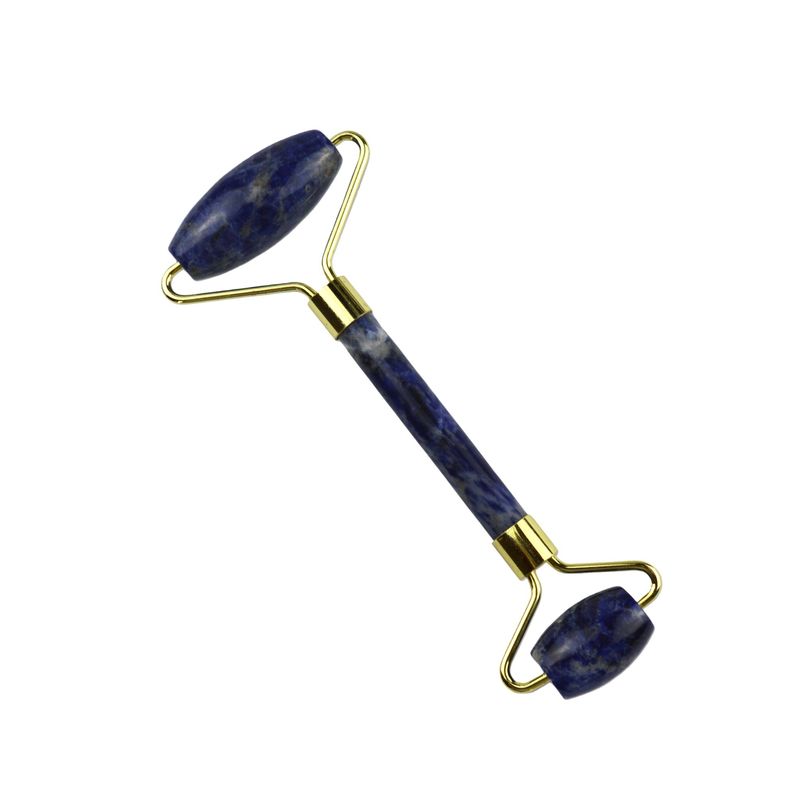 Blue Sodalite Face Guasha Roller 100% natuurlijke kristal Gua Sha massager voor huidverzorging en spa massage