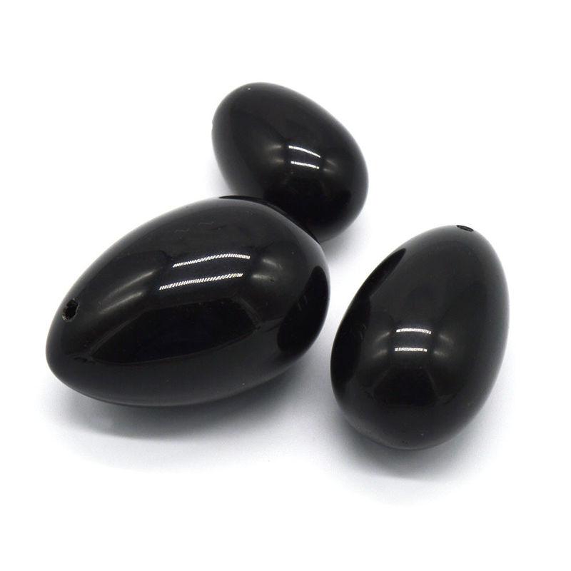 Handgesneden 2024 Zwarte Obsidian Yoni Eieren Kegel Oefen Gereedschap voor Vrouwen Gezondheid en Welzijn