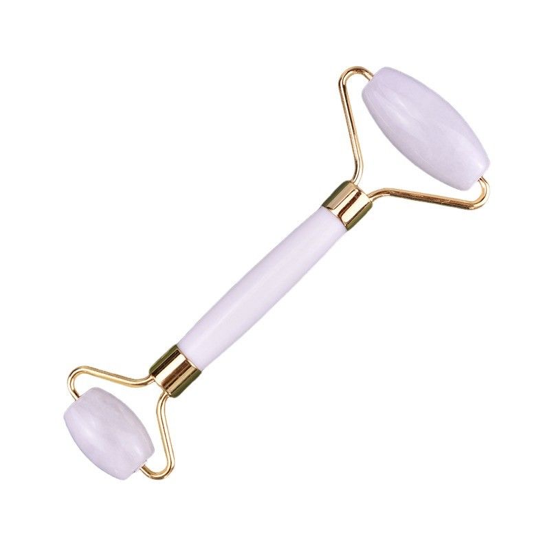 Natural White Jade Roller Guasha Face Beauty Massager Facial Gua Sha Massage Tools Anti Aging Custom Logo voor gezichtsmassage