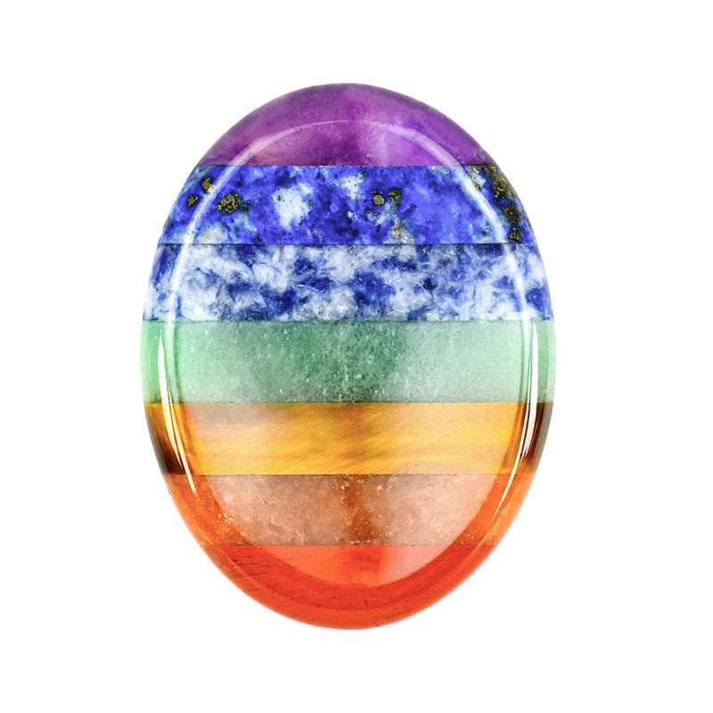 Chakra Balancing Essential Natural Worry Stone Finger Massage Tool met 45*35*8mm Grootte en ISO9001 Certificaat