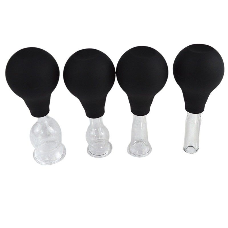 Massagetools Silicone glas Zuigbeker Set voor Gezicht Guasha Rimpelverwijdering Huidverzorging Spa Schoonheidssalon Therapiebekers