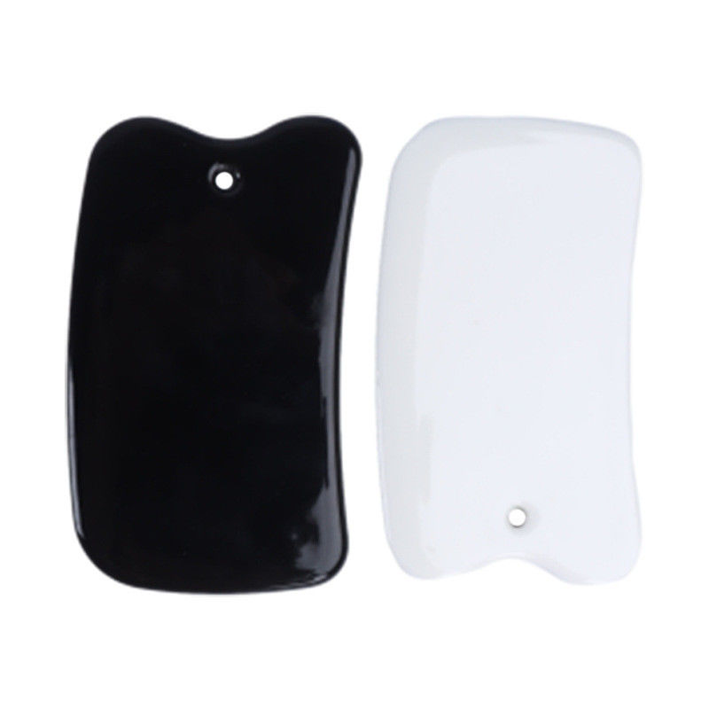 Zwart glas-keramisch lichaam schraapbord De perfecte oplossing voor gezichtsmassage Myofacial release en fasciale ontspanning
