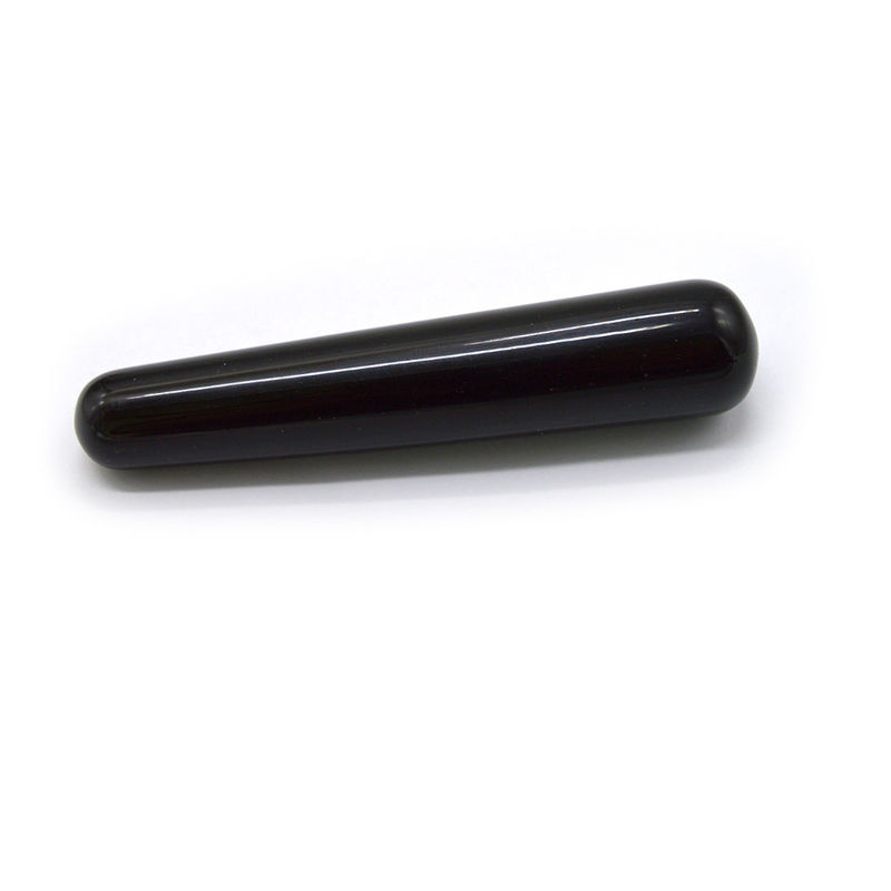 10 x 2 cm Zwarte Obsidian Yoni Wand Uw ultieme hulpmiddel voor de gezondheid en massage van vrouwen