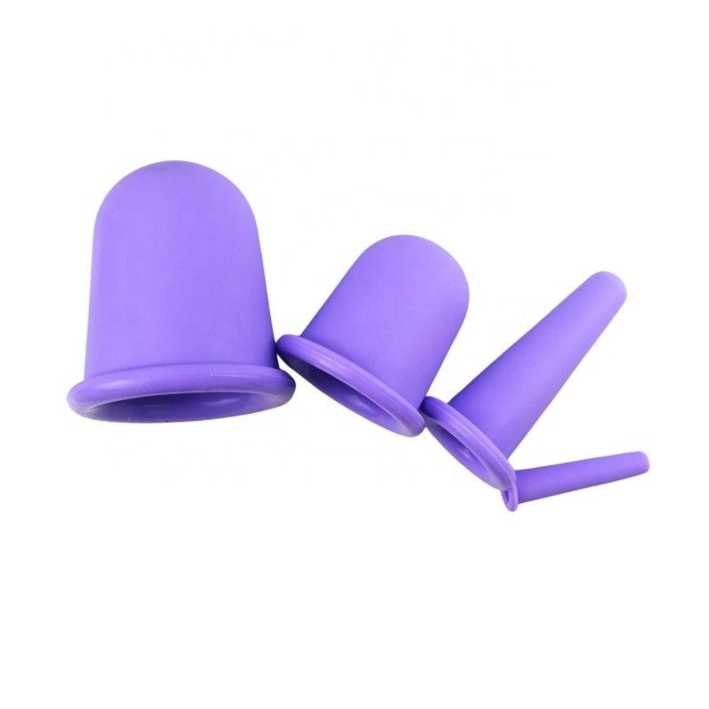 Lichaamsmassageapparatuur Silicone zuigbeker Vier sets serie voor gezicht Guasha Rimpelverwijdering Huidverzorging Spa Schoonheidstherapiebekers