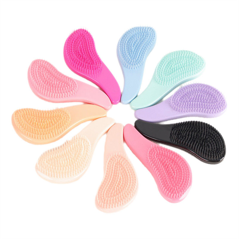 2 maten Pure Color Hoofdmassage Kam Anti-statische haarverzorging Borstel Detangle Douche Haarborsel Kam Scalp Massage Kam