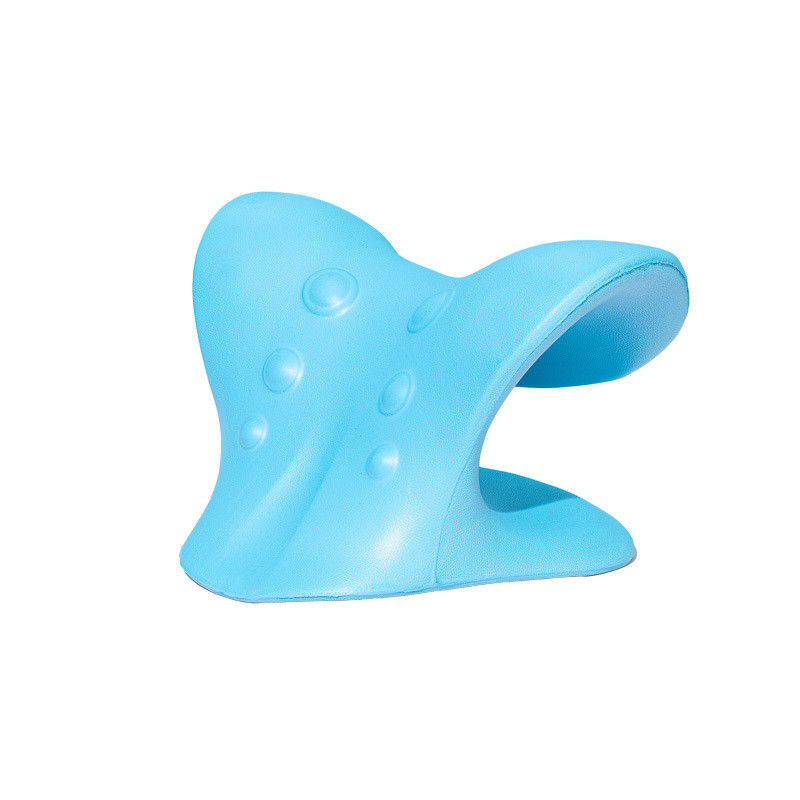 Multifunktioneel nekmassage gereedschap C-vormig cervical kussen met zwaartekracht vingerdruk en schouder tractie