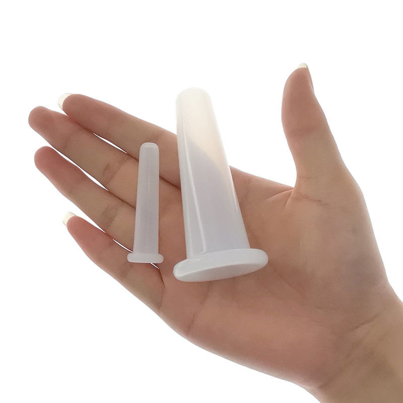 2pcs Silikon Cupping Set voor de gezondheidszorg Fysiotherapie Massage Cup Vacuüm Zuigbeker