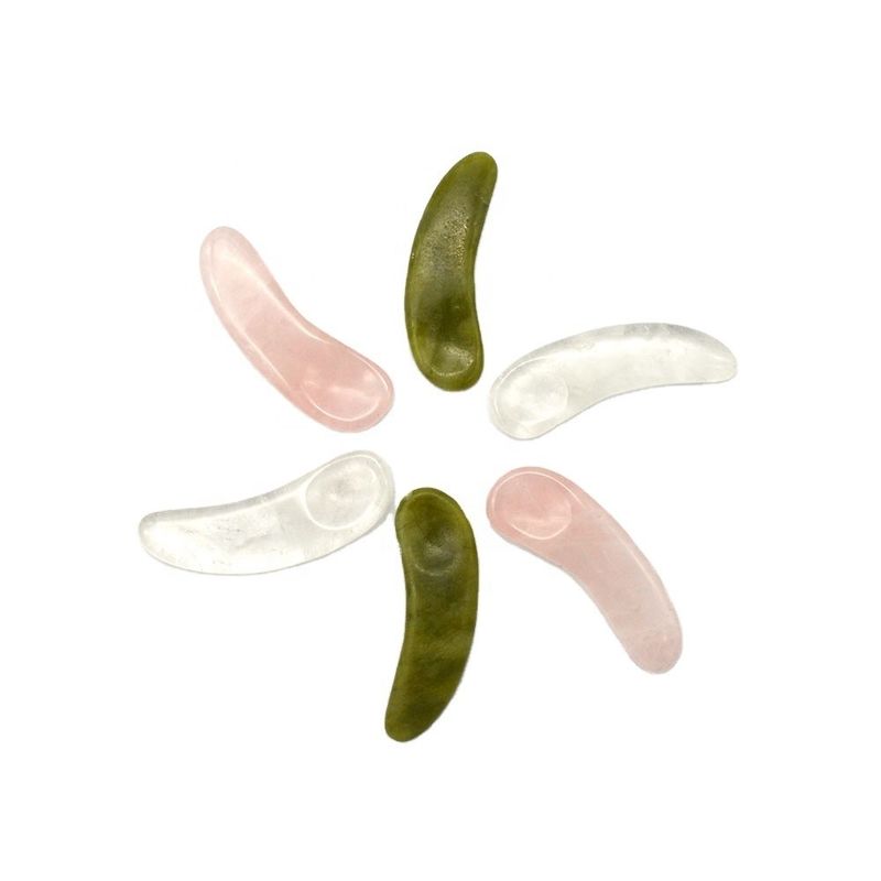 3.8*1.3*0.4cm Natuurlijke kristal oogcrème lepel stok oogmassage accessoire voor oogverzorging