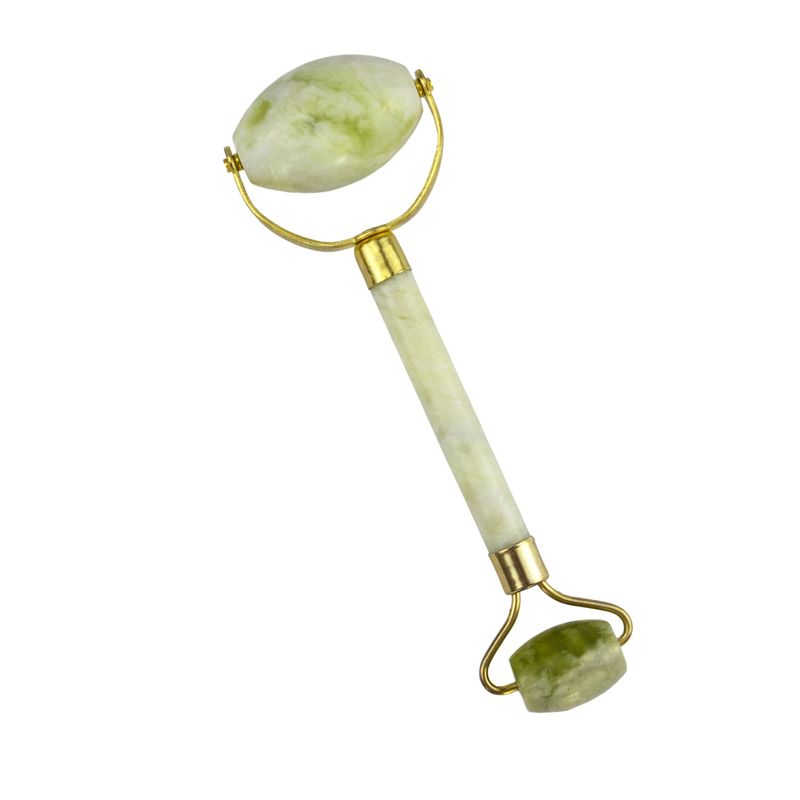 Gezichtsmassager Gezichtsmassage Dubbelkop Natuurlijke Gezichts Beauty Guasha Massage Tool Jade Roller Thin Massager Relaxation Tool