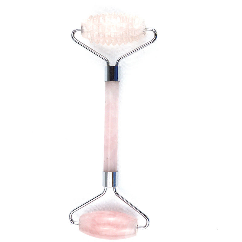 2024 Natural Rose Quartz Facial Roller Guasha Crystal Massager voor gezichts- en oogmassage Schoonheidsproducten
