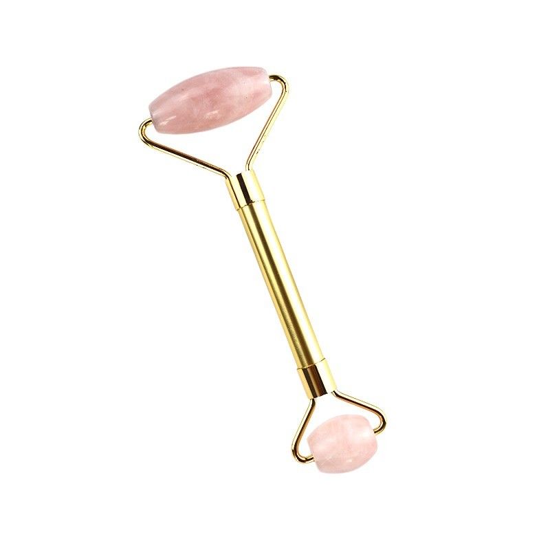 Finish Design Roze Rose Quartz Guasha Gezichtsroller 100% Crystal Gua Sha Massager voor Gezicht Oog Nek Massage Schoonheidstools