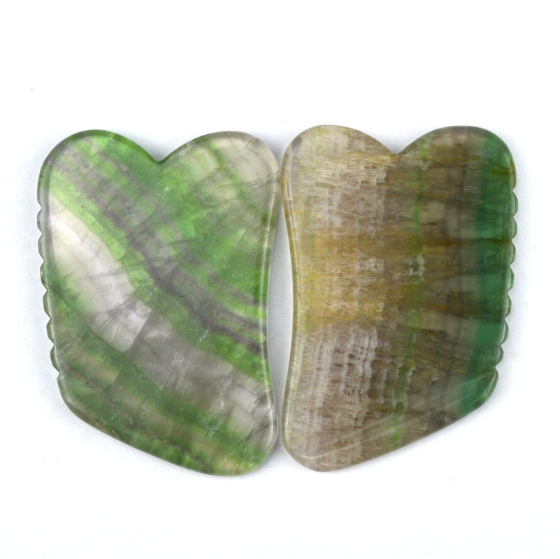 Massage Steen Huidverzorging Natuurlijke Regenboog Fluoride Gua Sha Board voor hoofdhuid en gezichtsmassage