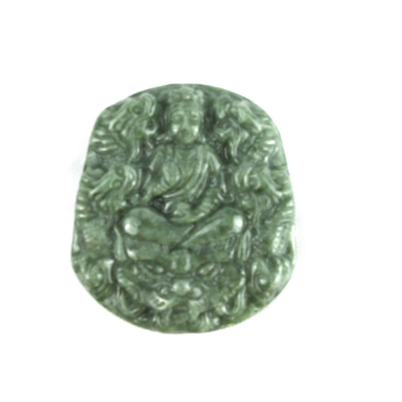 Jade smaragd onsterfelijke Bodhisattva draak hanger halsketting ornamenten Chinese traditionele figuur met regionale kenmerken