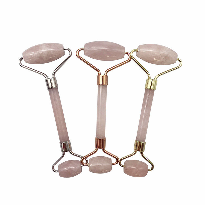 Perfecore Jade Roller Beauty Rose Quartz Guasha Roller Face Neck Gua sha Massage Tool Stone voor handgemaakt ambacht en huidverzorging