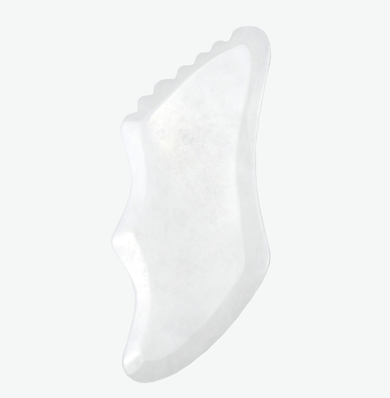 2024 Witte Jade Gezicht Lichaam Jade Guasha Massager Board Gua Sha Stone Scraping Board 11.8cm*5cm*0.5cm voor Lichaam en Gezicht