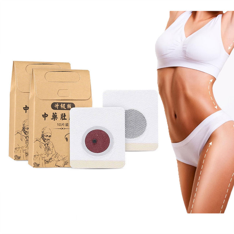 10pcs effectief lichaamsvolume Chinees kruidengebruik Gewichtsverlies Vetverbranding Afslankplak Navel Slim Sticker Ontgifting