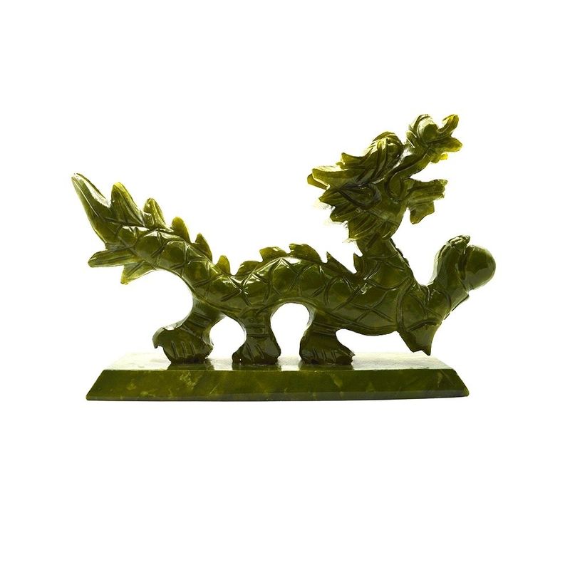 Jade ambachten gravure carving type Aziatisch geïnspireerd Jadeit standbeeld voor unieke verzamelobjecten