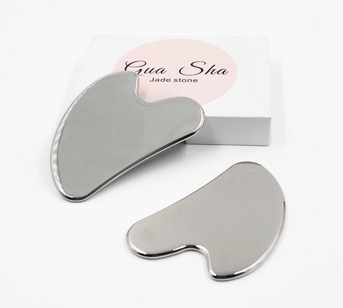 Roestvrij staal Metaal Gua Sha Schrapen Guasha Board Gezicht Spa Body Massager Meridian Massage Huidverzorging Beauty Salon Tool