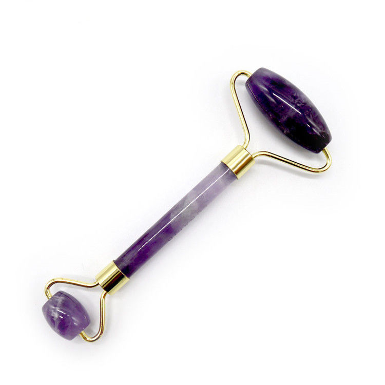 Gua Sha Roller Amethyst Gezichtsrollers Jade Guasha Roller Voor Schoonheid Gezichtsmassage