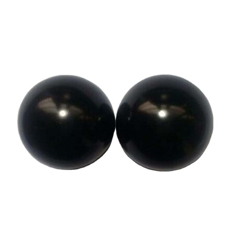Gesneden 50 mm natuurlijke zwarte Bian Stone Hand Ball Massage gladde Healing Crystal Sphere voor lichaamsmassage en genezing