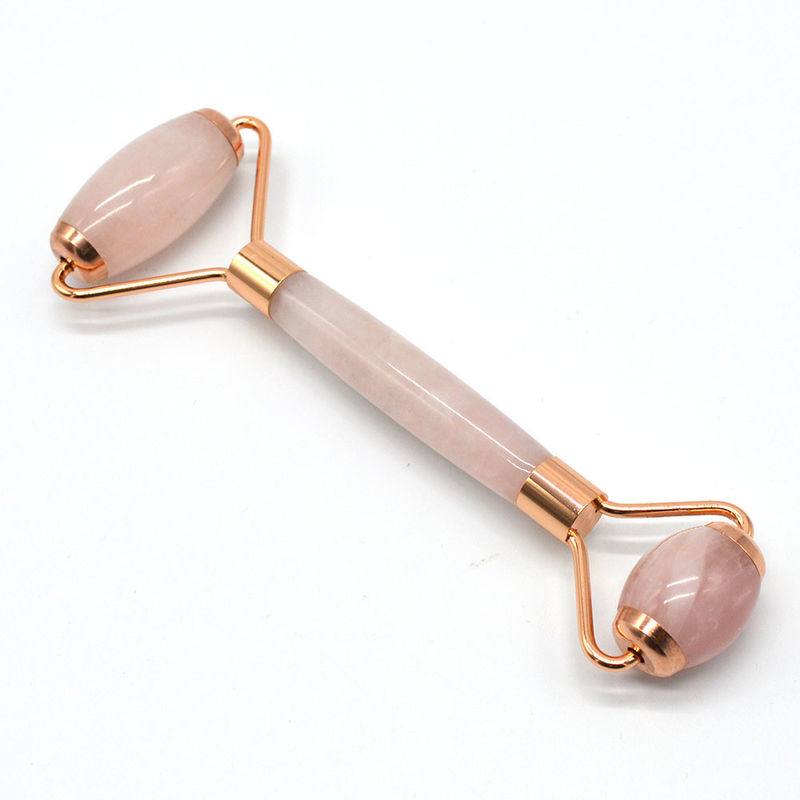Gezondheid en schoonheid Roze kwarts Jade Guasha Massage Roller Anti Wrinkle Jade Roller Gua Sha voor een verbeterde huidverzorgingsroutine
