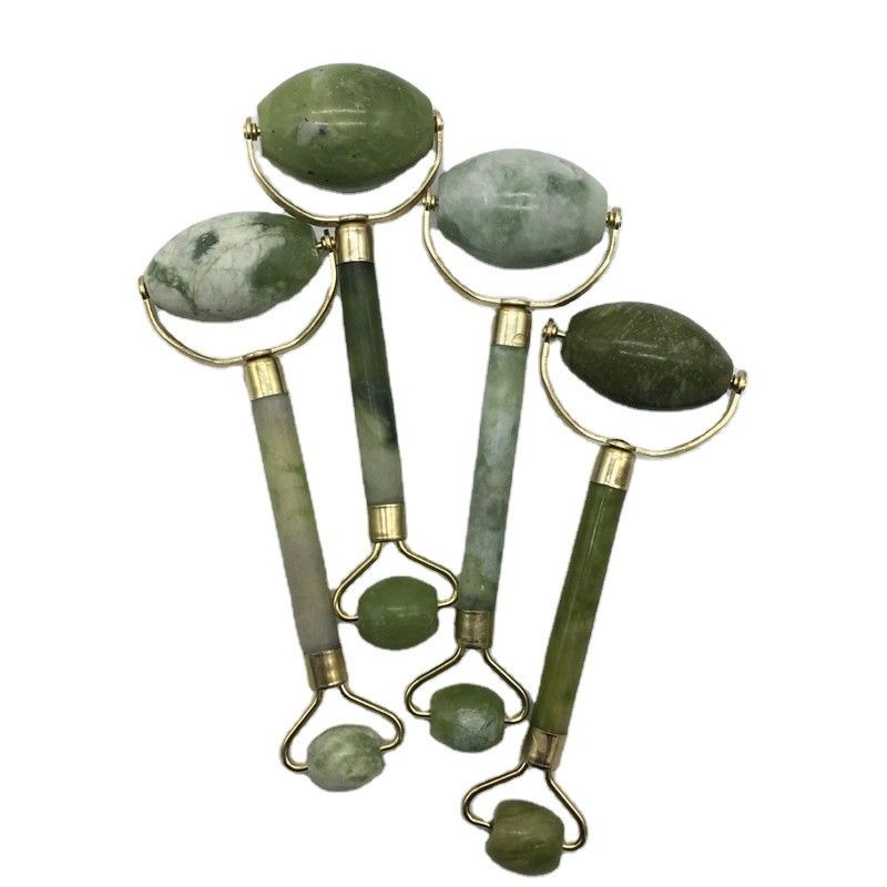 Massage Jade Gua Sha ijsroller voor het gezicht Natuursteen Xiuyan Jade Guasha Roller