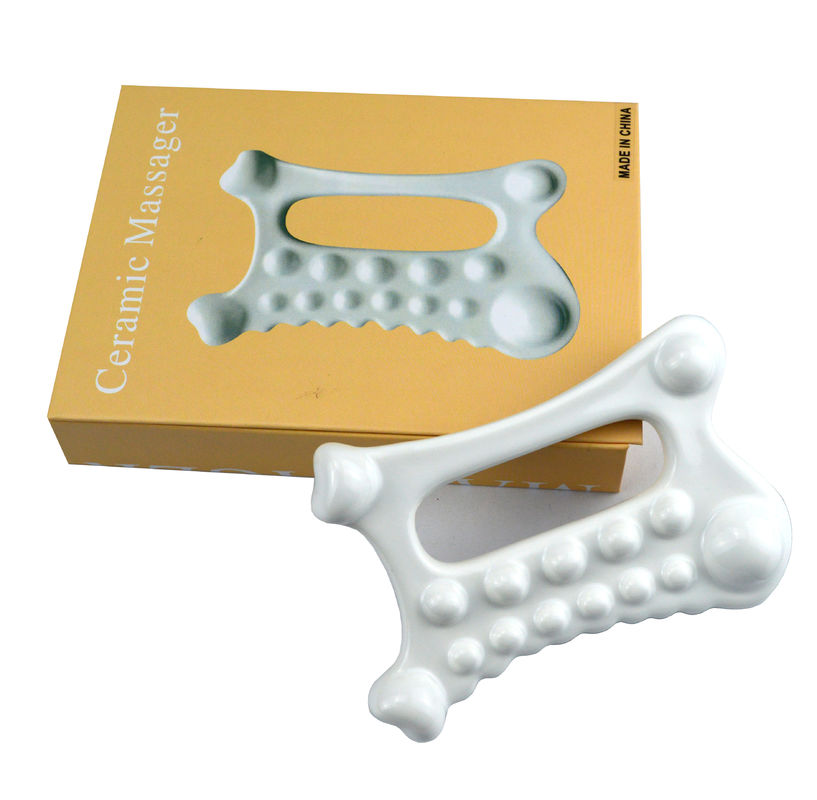 Gepersonaliseerd logo beschikbaard Koreaanse schoonheidsproduct Gezicht Huid Hoofd Scalp Hand Voet Keramisch gezondheidszorg gereedschap Guasha massager