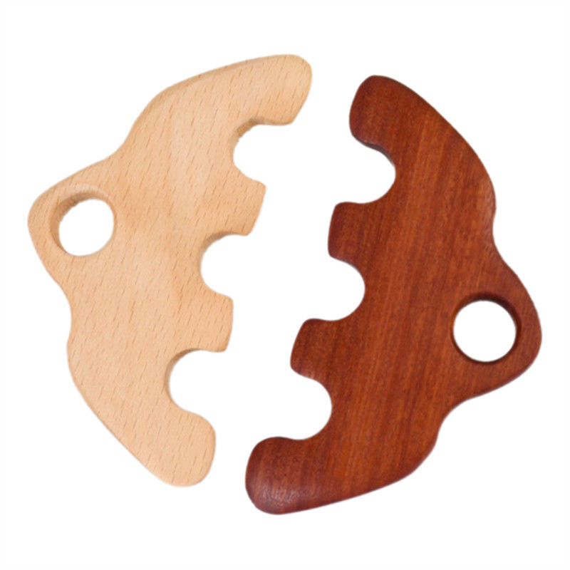 11.7*5.8cm Houten hoofdhuidverzorgingsmassage kam lichaam acupoint drukmassage gereedschap meridian dredging gua sha massage borstel