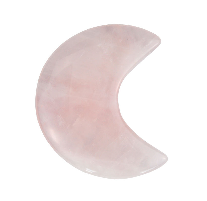 2024 Rozenkwarts Mini Gua Sha Steen Crescent Shape Guasha steen Antieke imitatie stijl Behoorlijk voor gezichtsmassage