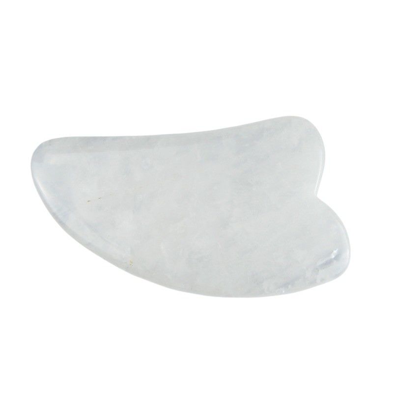 2024 Horn Shape Clear Quartz Gua Sha Scraping Massage Board De must-have body massage apparatuur voor gezondheid welzijn
