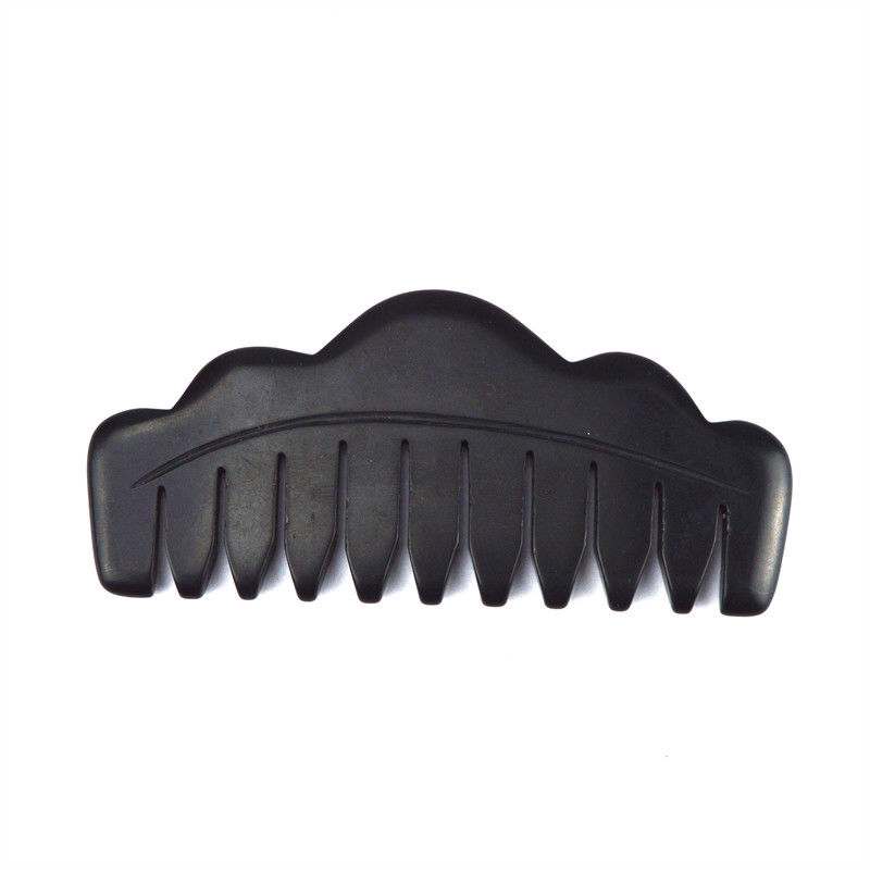Body Massager Beste producten 2024 Mini Natural Black Bian Stone Gua Sha Hair Scalp Massage Comb Guasha Massager voor Gezicht Body Scrapper