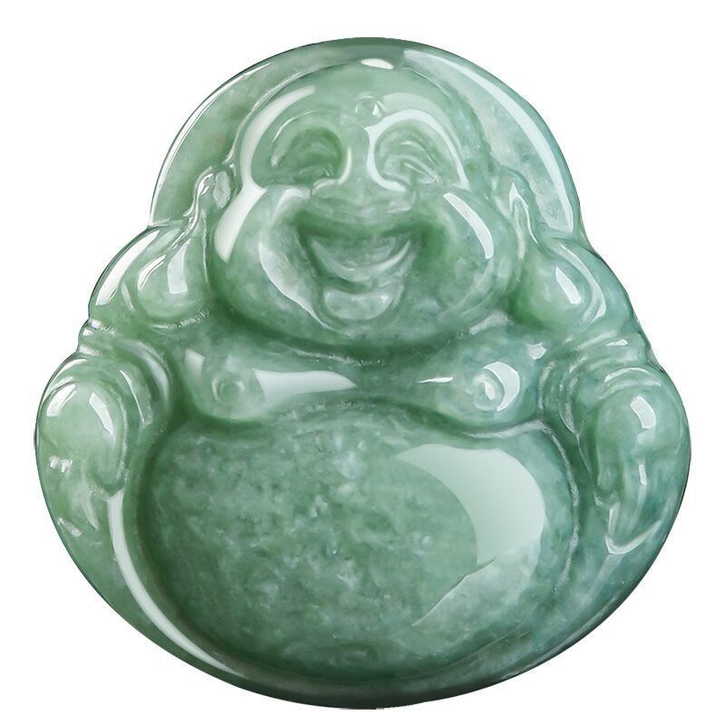 Art Collectible High Class Jade Buddha Carved Jadeite Buddha Hanger voor halsketting thema