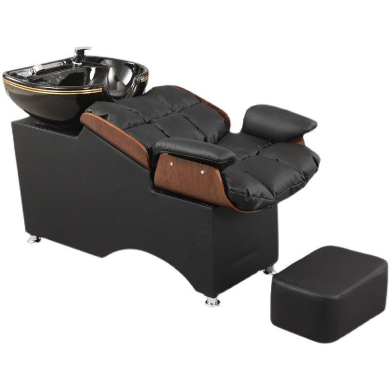 Muziekfunctie Halve liggende schoonheid Massage Bed Kapsel en haar wassen Bed Gezondheidszorg Massage Stoel Voor Salon
