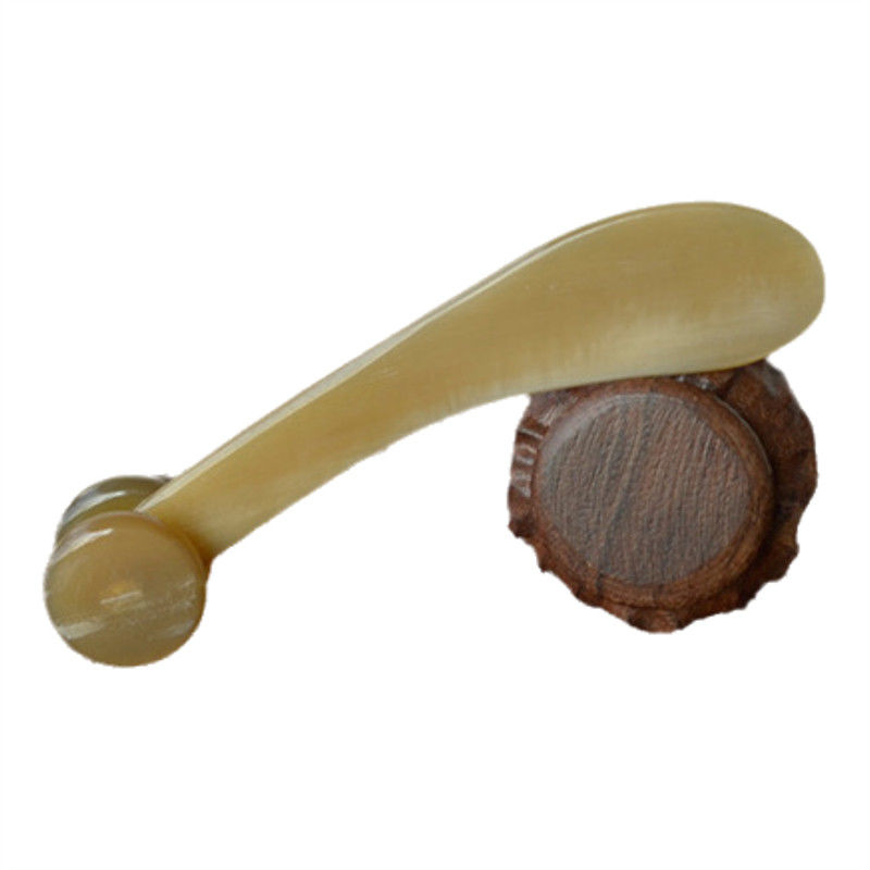 Yak Hoorn Gua Sha Board Bull Hoorn Body Massager Huidverzorgingsroller voor het volledige lichaamsmassagegebied