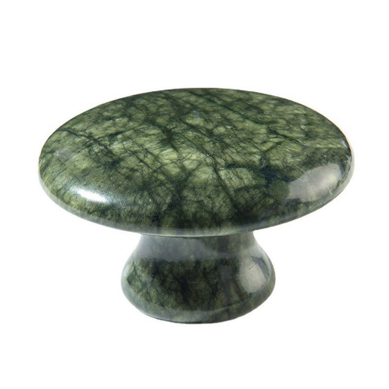 Beschikbaard Donkergroen Xiuyan Jade Champignon Gua Sha Gereedschap voor lichaam genezing en energie therapie