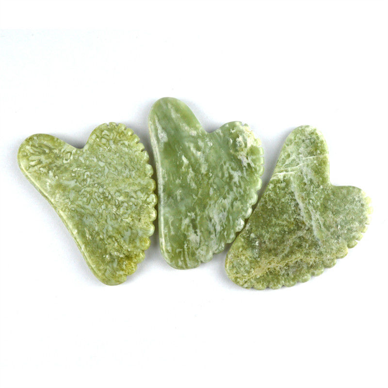 2024 Natural Heart Shape Xiuyan Jade Gua Sha Scraping Board Het ultieme massagetool voor volledige lichaams ontspanning