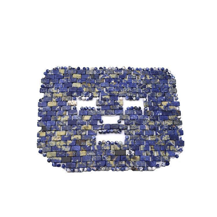 Amethyst Jade Roller Natural Blue Dot Stone Gezichtsmasker Anti-Aging Warm of koud Therapie Gezichtsverzorging Tool