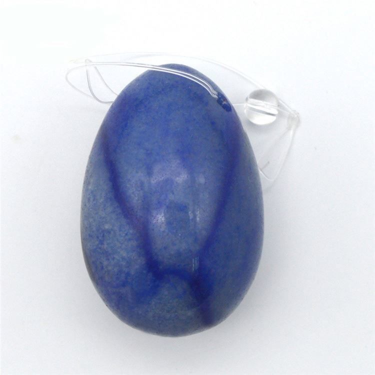 Blauwe Aventurine Yoni Massage Eggs Volkskunst Stijl Kegel versterkingsset voor vrouwen