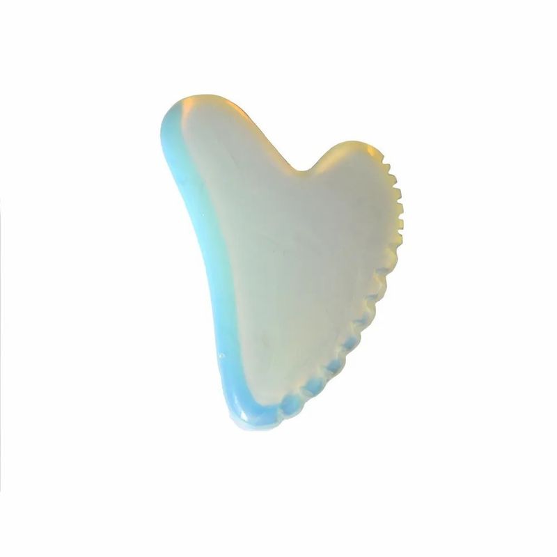 Opaliet Hartvorm Gua Sha Massager Board voor volledige lichaamsgezondheidszorg en ontspanning