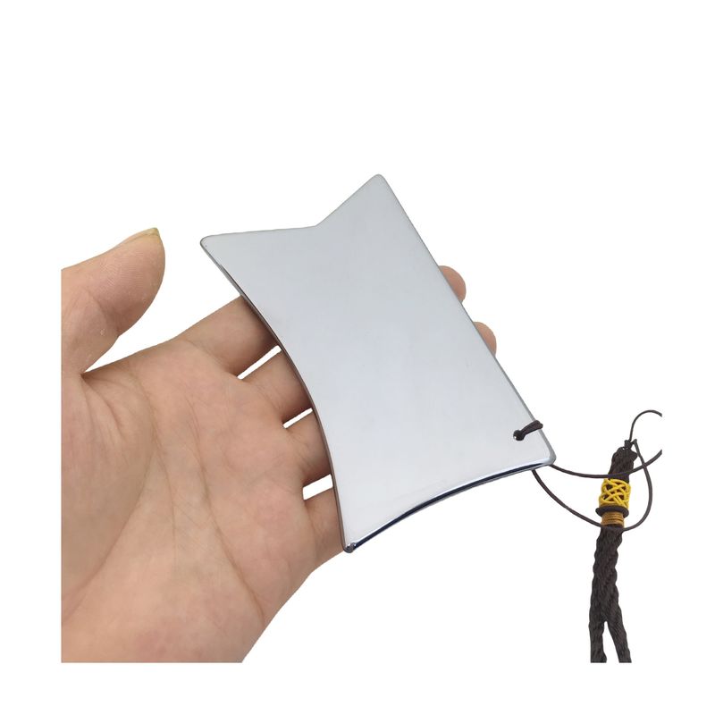 Terahertz Plate Scraping Massage Tool Gua Sha Guasha Board Voor Achter Lichaam Massager Lichaam met aangepast logo en zilver