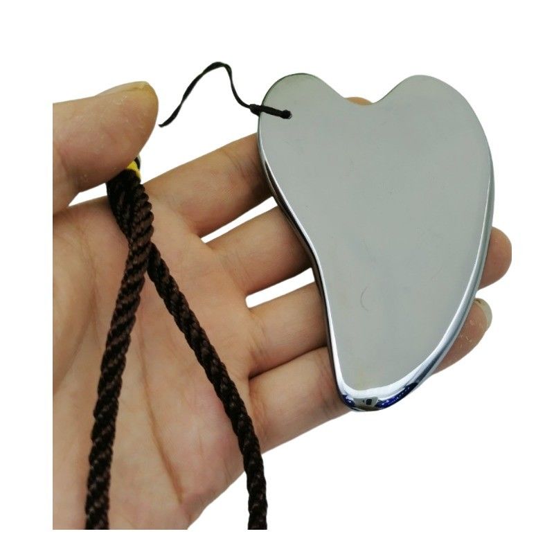 Terahertz Stone Gua Sha Gezichtsmassage Tool 2024 Custom Logo Handheld voor lichaamsmassageapparatuur in hartvorm