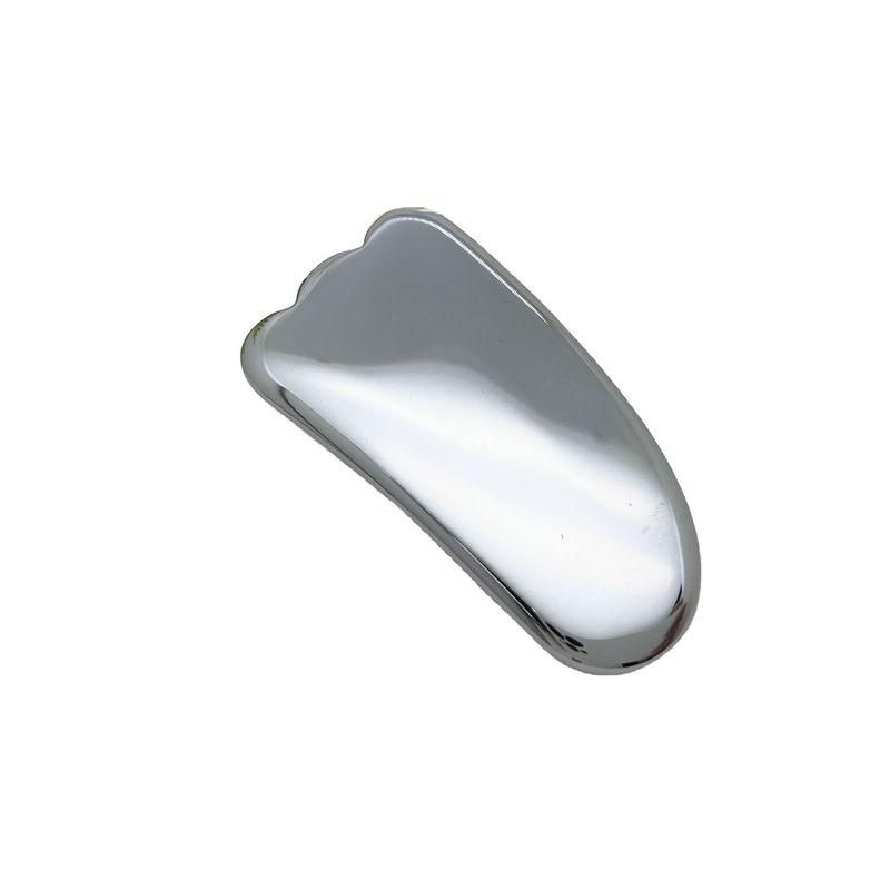 Gepersonaliseerd logo beschikbaar zilveren Terahertz Gua Sha massage schraper voor huid spa gezichtsverzorging